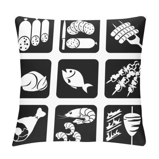 Personality  Icons Food Pillow Covers