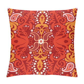 Personality  Red Oriental Ornament Pillow Covers
