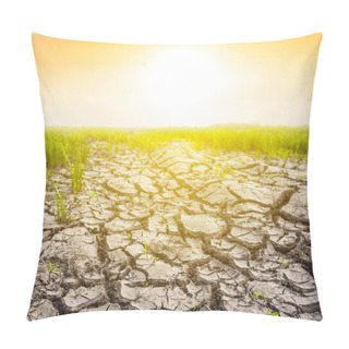 Personality  Dry Cracked Earth At The Sunset Pillow Covers