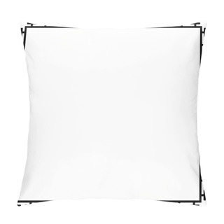 Personality  Greek Frame Ornaments, Meanders. Square Meander Border From A Repeated Greek Motif Vector Illustration On A White Background. Pillow Covers