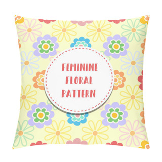 Personality  Feminine Floral Pattern With Text Pillow Covers