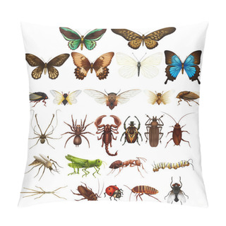 Personality  Wild Insects In Various Types Pillow Covers