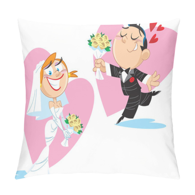 Personality  Funny Bride And Groom Pillow Covers