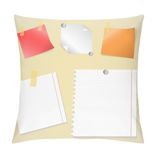 Personality  Office Sticker Set Vector Pillow Covers