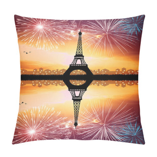 Personality  New Year In Paris Pillow Covers