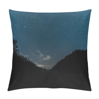 Personality  Blue Sky With Shining Stars At Night  Pillow Covers