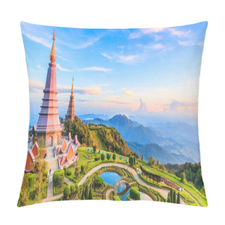 Personality  Pagoda In Inthanon National Park  Pillow Covers