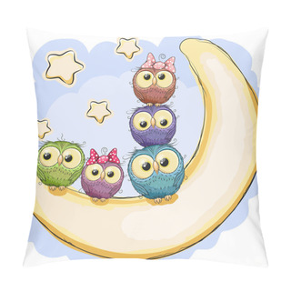 Personality  Five Cute Owls Pillow Covers