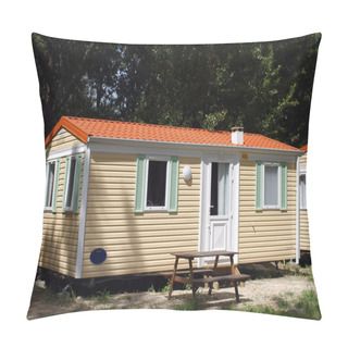 Personality  Mobil-home In A Camp-site Pillow Covers