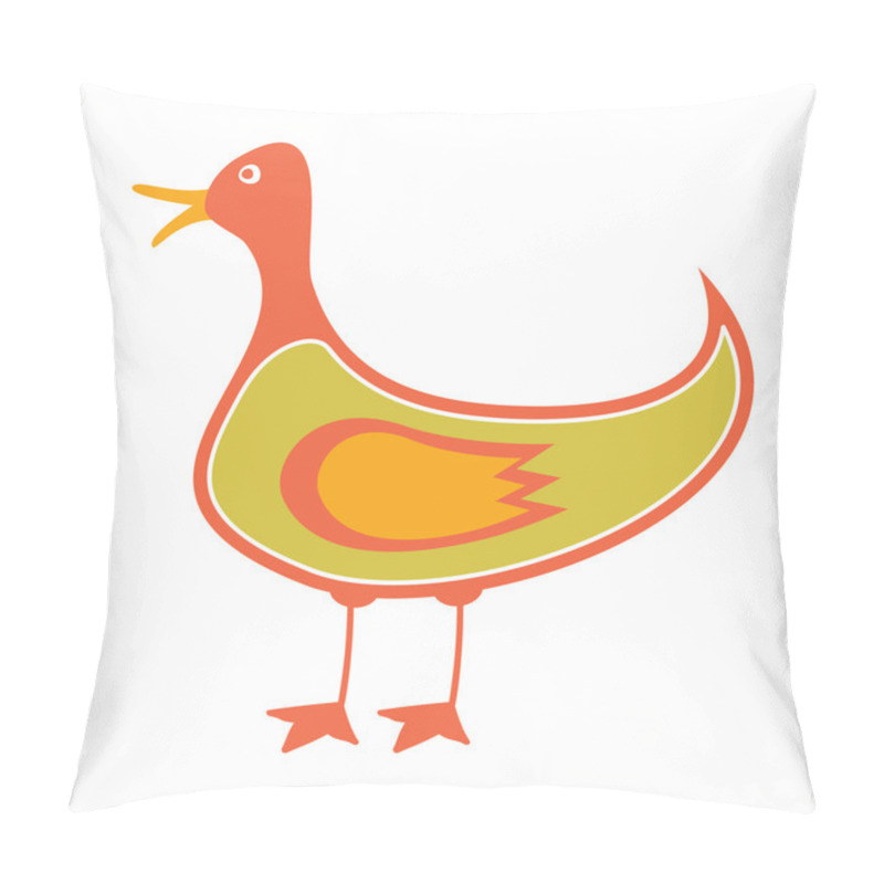 Personality  Vector Bird On White Background Pillow Covers