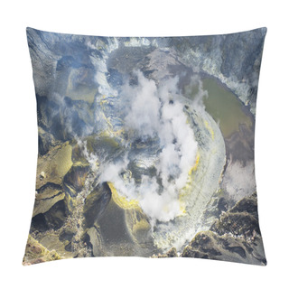 Personality  Volcano Kerinci. Crater Lake. Pillow Covers