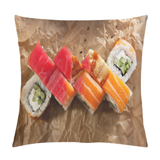 Personality  Rainbow Sushi Roll Pillow Covers