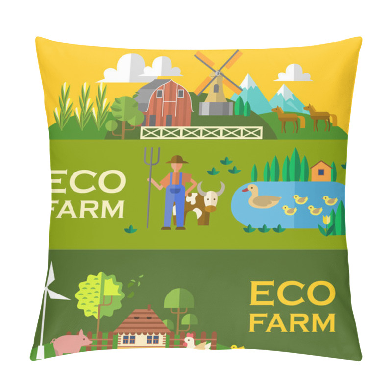 Personality  eco farm pillow covers