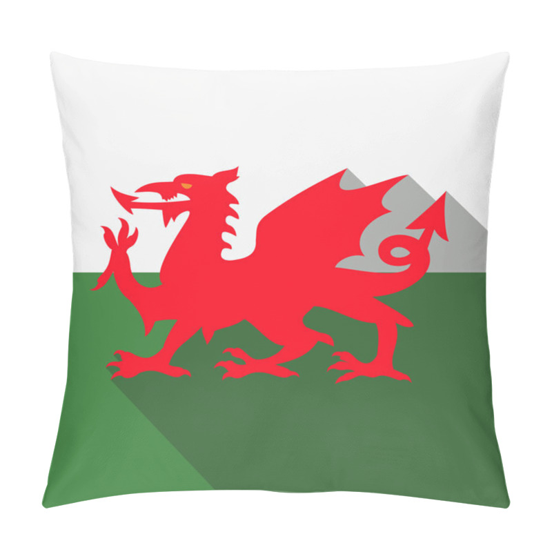 Personality  Flag Of Wales Web Icon Pillow Covers