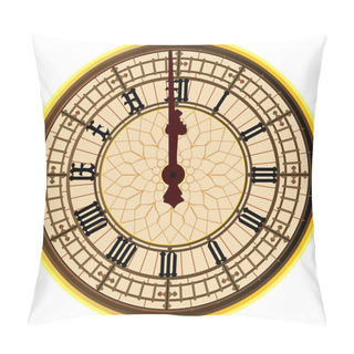 Personality  Big Ben Midnight Clock Face Pillow Covers