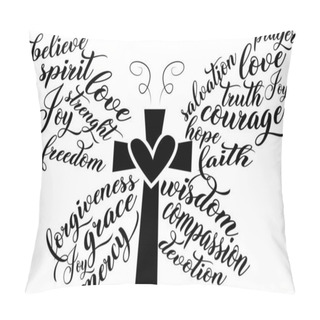 Personality  Butterfly On White Background. Christian Phrase Quote Pillow Covers