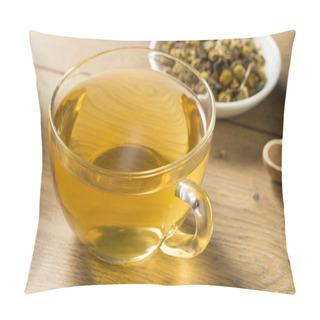 Personality  Hot Relaxing Chamomile Tea In A Cup Pillow Covers