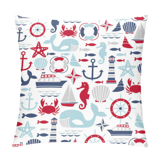 Personality  Seamless Sea Pattern Pillow Covers