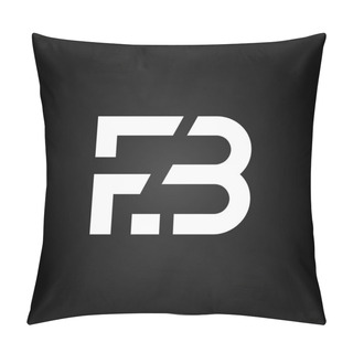 Personality  Initial FB Letter Linked Logo. Creative Letter FB Modern Business Logo Vector Template. FB Logo Design Pillow Covers