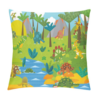 Personality  Cartoon Dinosaur Land Pillow Covers