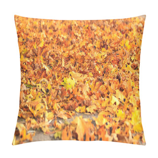 Personality  Sea Of Dry Fall Leaves Pillow Covers
