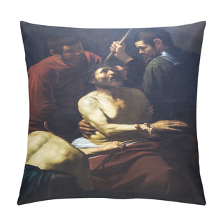 Personality  Cropped View Of Bi-racial Man Holding Cup Of Coffee In Morning  Pillow Covers