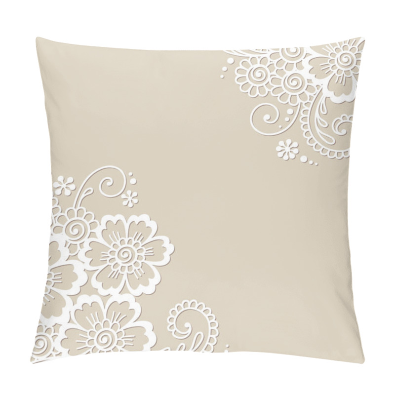 Personality  Flower vector ornament corner pillow covers