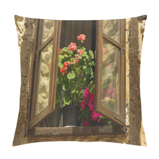 Personality  Flowerpot On The Window Pillow Covers