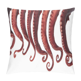 Personality  Tentacles Of Octopus Isolated On White Background Pillow Covers