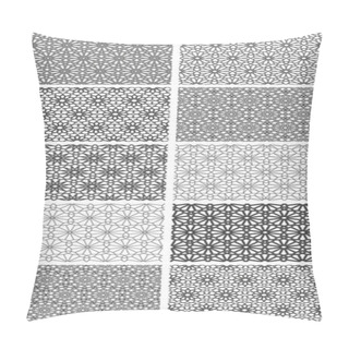 Personality  Set Of Seamless Floral Patterns With Traditional Ornament Pillow Covers