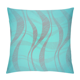 Personality  Vector Waves Background. Vector Illustration. Pillow Covers