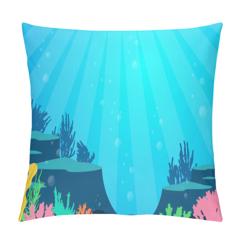 Personality  Marine Coral Reef Underwater Sea Ocean Nature Illustration Pillow Covers