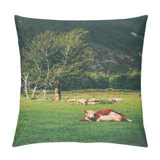 Personality  Cow And Sheep Pillow Covers