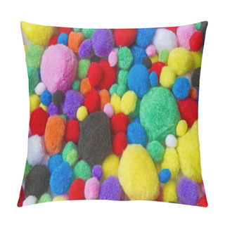 Personality  Colorful Cotton Balls Pillow Covers
