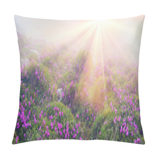 Personality  Rhododendrons Blooming In Chornogory Pillow Covers