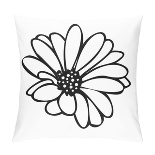 Personality  Daisy Fsummer Flower, Floral Elements Hand Drawn Pillow Covers