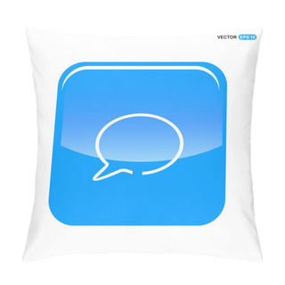 Personality  Chat Speech Bubble Icon Pillow Covers