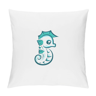 Personality  Cute Seahorse Design Line Art With Variant Color Pillow Covers