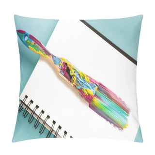 Personality  Brush And Colorful Brushstroke Pillow Covers
