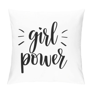 Personality  Girl Power Vector Motivational Lettering Pillow Covers