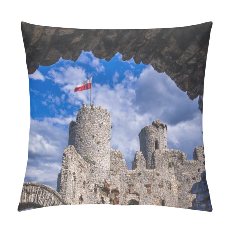 Personality  Ogrodzieniec Castle in Poland pillow covers