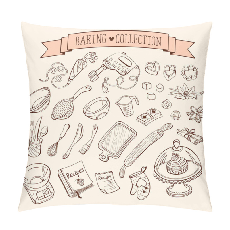 Personality  Baking tools set pillow covers