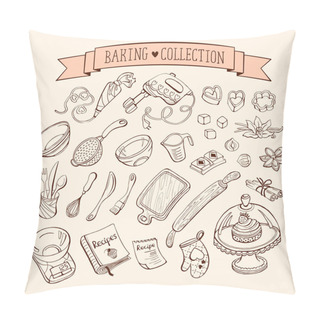 Personality  Baking Tools Set Pillow Covers