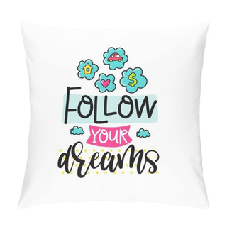 Personality  Creative Typography Card With Phrase Pillow Covers