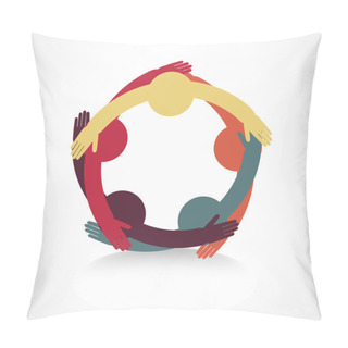 Personality  Hands Connecting Icon Pillow Covers
