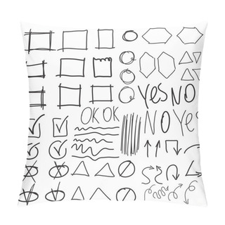 Personality  Vector Highlighter Elements Pillow Covers