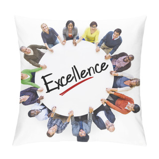 Personality  People Holding Hands Around Excellence Pillow Covers