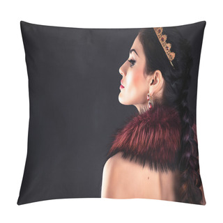 Personality  Beautiful Luxurious Princess In The Diadem Pillow Covers