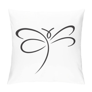 Personality  Abstract Butterfly Sign Pillow Covers