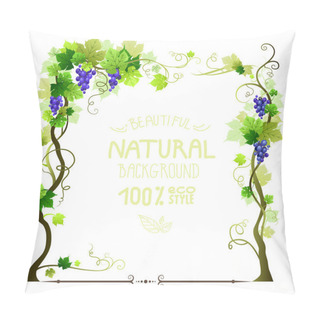 Personality  Blue Ripe Vineyard Frame Pillow Covers